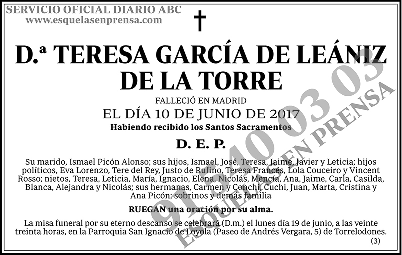 Teresa García de Leániz de la Torre
